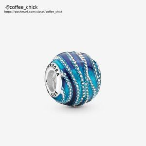 Pandora Blue Wave Charm|Pendant